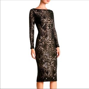 Dress The population -Black/Nude Emery dress S